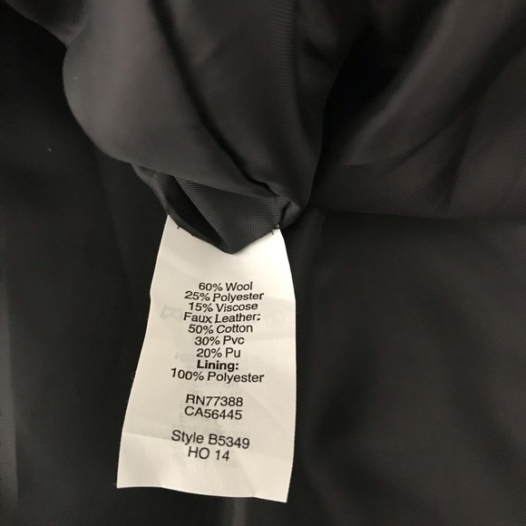 J.Crew collarless coat w/faux leather panel Size 6 - Picture 7 of 8